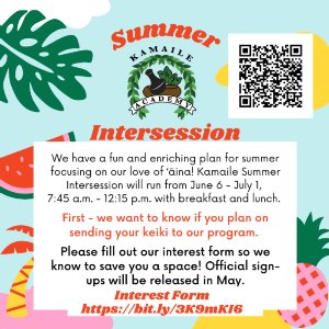 Want to send your keiki to Kamaile over summer? 